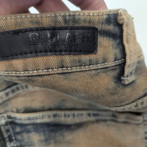 CJ Black Premium Size 34/32 Distressed Brown/Blue Skinny Flex - Picture 16 of 16